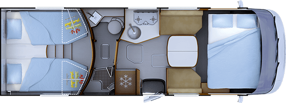 Distribución de noche RAPIDO 8066dF