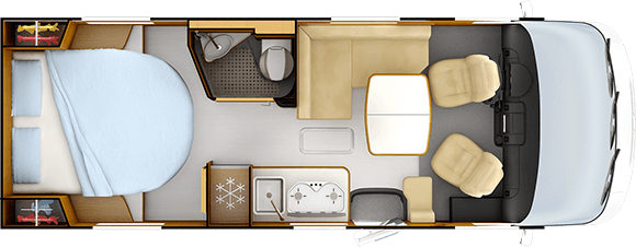 Distribución de día RAPIDO 850F