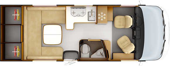 Distribución de día RAPIDO 854F