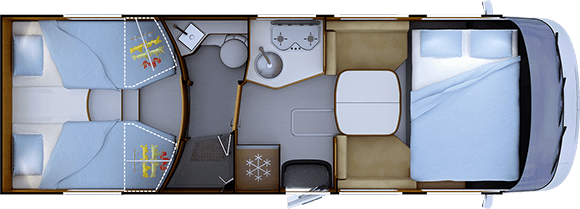 Distribución de noche RAPIDO 866F