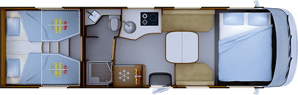 Distribución de noche RAPIDO i166M