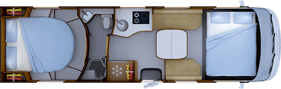 Distribución de noche RAPIDO i196M