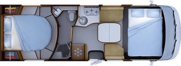 Distribución de noche RAPIDO i96M TRUMA