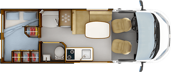 Distribución de día RAPIDO V65 XL
