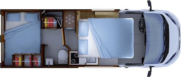 Distribución de noche RAPIDO V65 XL