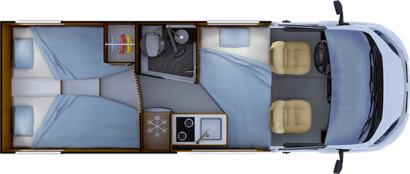 Distribución de noche RAPIDO V68