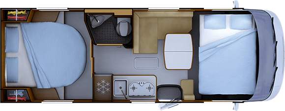 Distribución de noche RAPIDO 850F